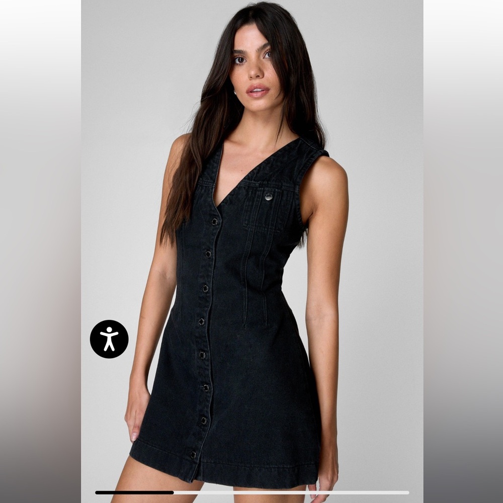 NWT Nasty Gal Denim Sleeveless Mini Dress